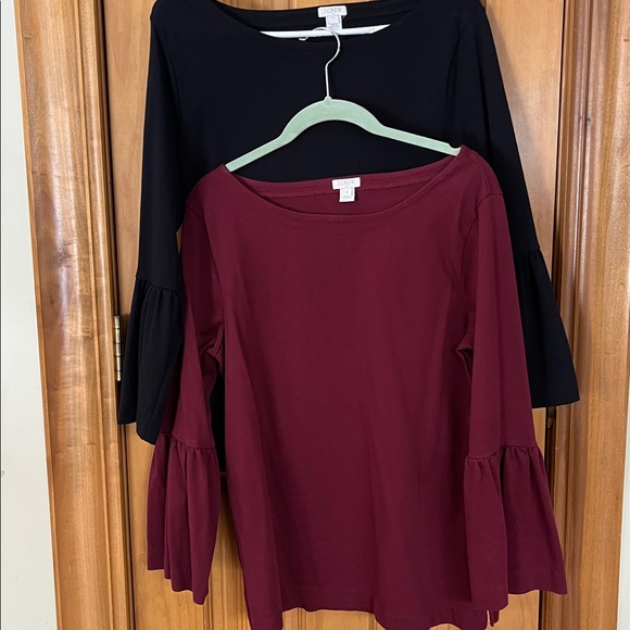 J. Crew Tops - Women’s J Crew tops 
sz medium
includes 2
Very good condition